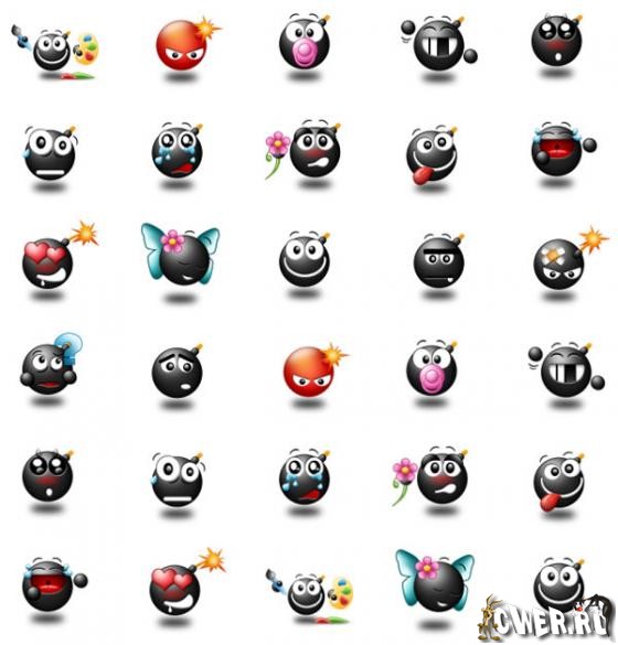 Dark Smile Icons Pack