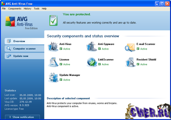 AVG Anti-Virus Free Edition 8.5.325 Build 1500