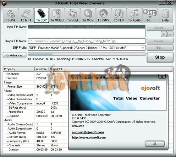 OJOsoft Total Video Converter 2.0.0.0430