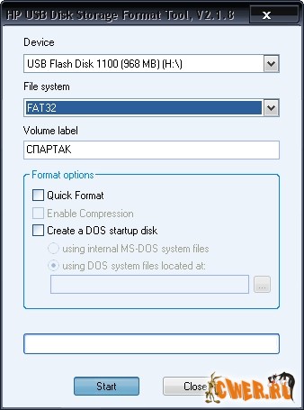 HP USB Disk Storage Format Tool