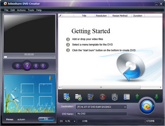 Joboshare DVD Creator 3.1.1.0805