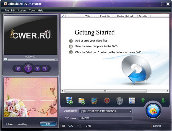 Joboshare DVD Creator 3.2.4.0127