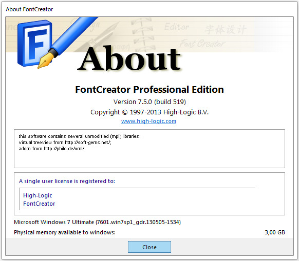 High-Logic FontCreator Professional