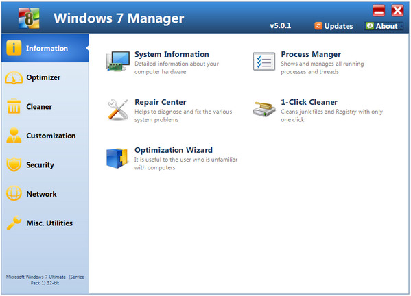 Windows 7 Manager