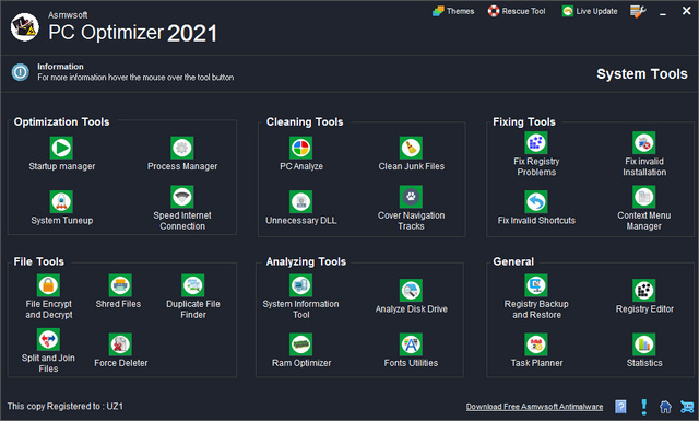 Asmwsoft PC Optimizer