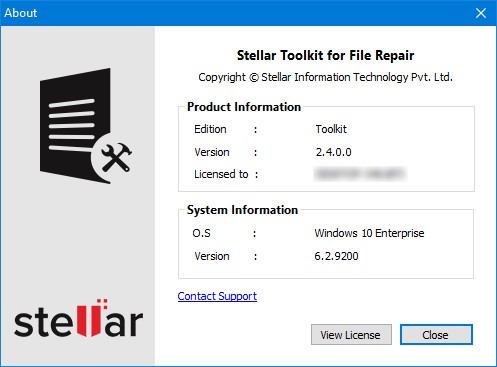 Stellar Toolkit for File Repair