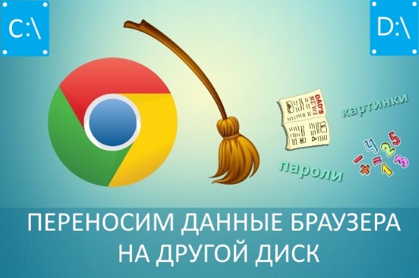 Как изменить место хранения кэша и пользовательских данных в браузере Chrome