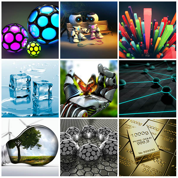 170 3D Wallpapers Pack
