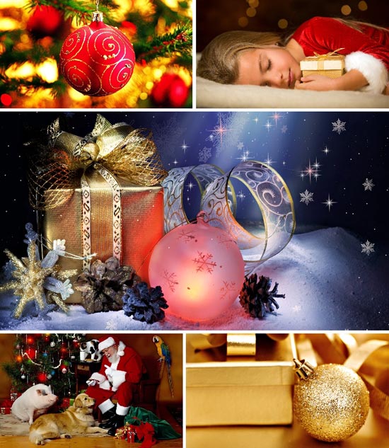 New Year and Christmas Wallpapers Pack