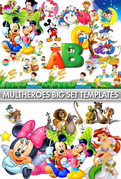 Cartoon Heroes Templates