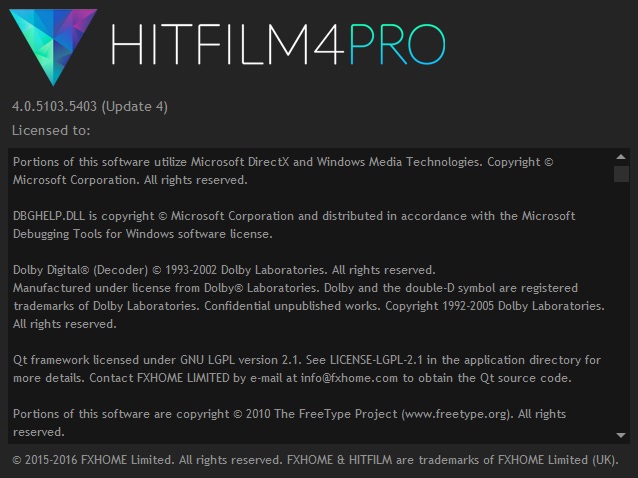 FXhome HitFilm 4 Pro 4.0.5103 build 5403