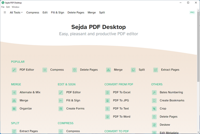 Sejda PDF Desktop Pro