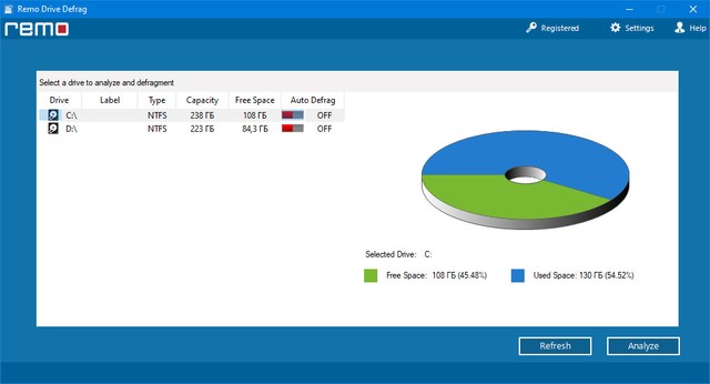 Remo Drive Defrag 2.0.0.46