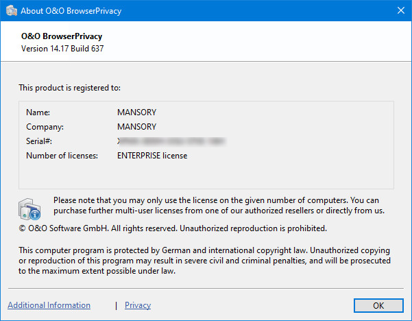 O&O BrowserPrivacy 14.17.637