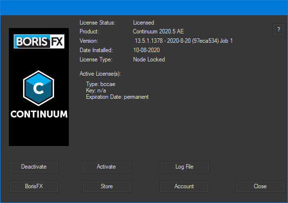 Boris FX Continuum Complete 2020.5 13.5.1.1378