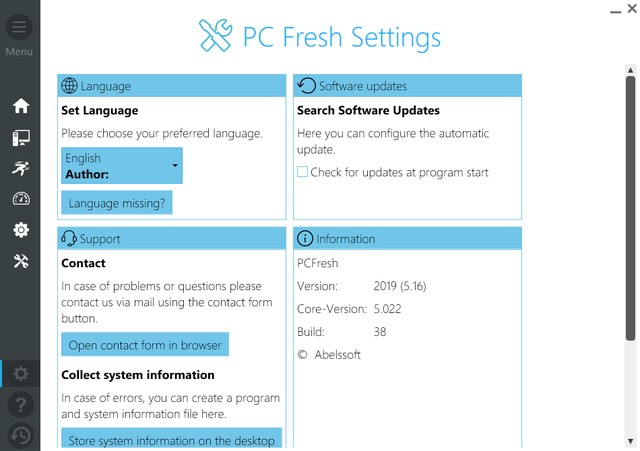 Abelssoft PC Fresh 2019 5.16 Build 38