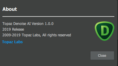 Topaz DeNoise AI 1.0.0