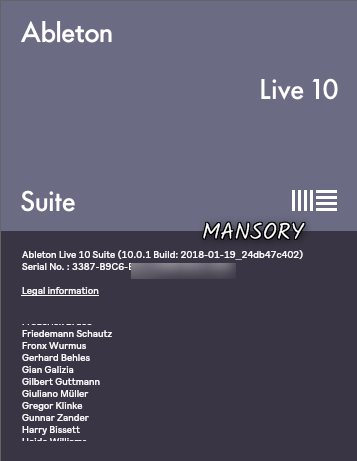 Ableton Live Suite 10.0.1