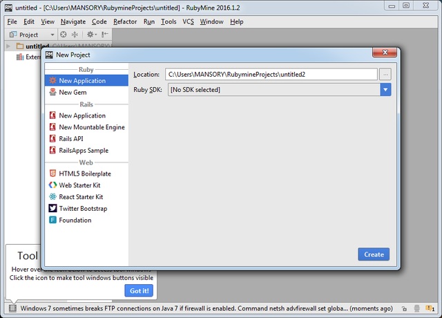 JetBrains RubyMine 2016.1.2