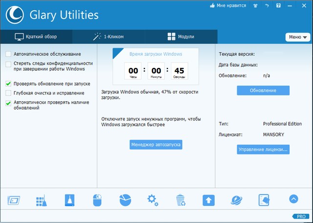 Glary Utilities Pro