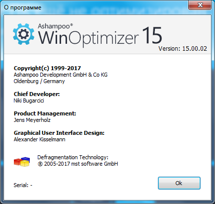 Ashampoo WinOptimizer 15.00.02