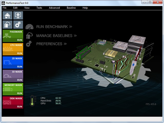 PassMark PerformanceTest 9.0 Build 1020