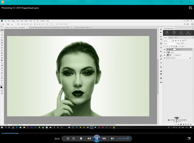 Креативный портрет в Photoshop CC 2019