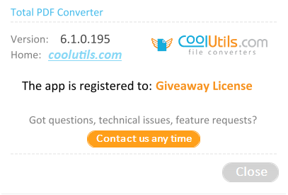 Coolutils Total PDF Converter