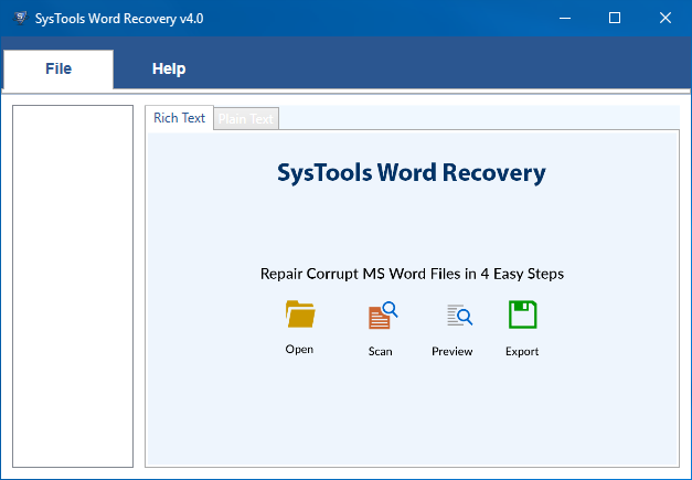 SysTools Word Recovery