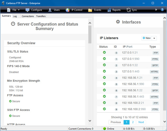 Cerberus FTP Server Enterprise