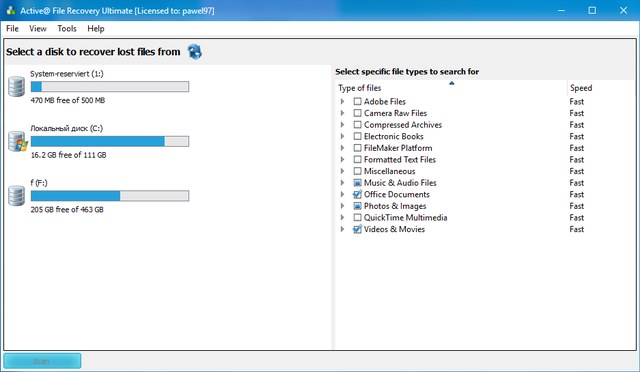 Active File Recovery