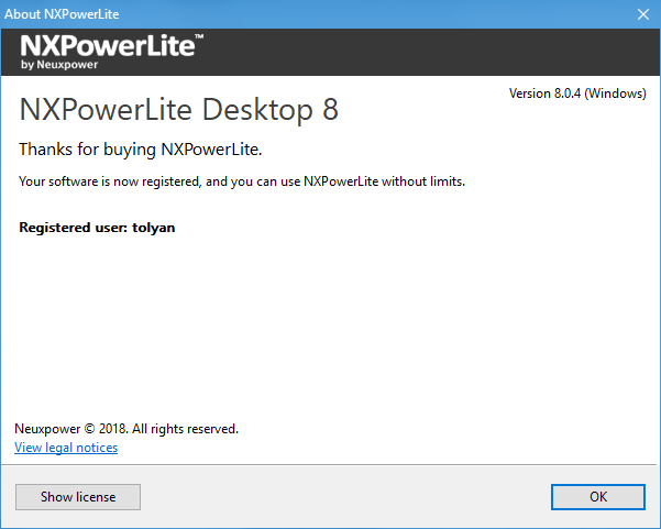 NXPowerLite Desktop Edition