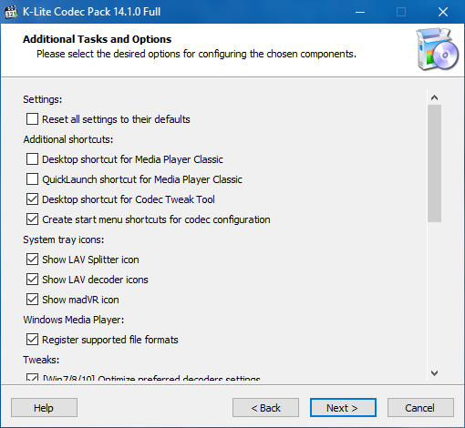 K-Lite Codec Pack