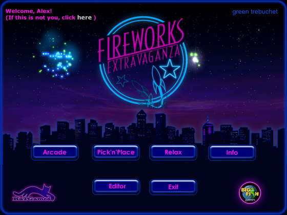 скиншот игры Fireworks Extravaganza