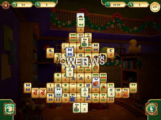 скриншот игры Christmas Mahjong