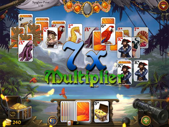 скриншот игры Seven Seas Solitaire