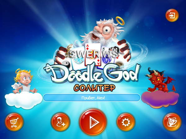 скриншот игры Doodle God. Солитер