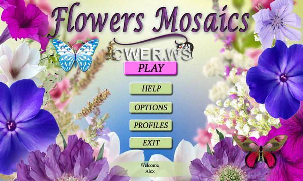 скриншот игры Flowers Mosaics