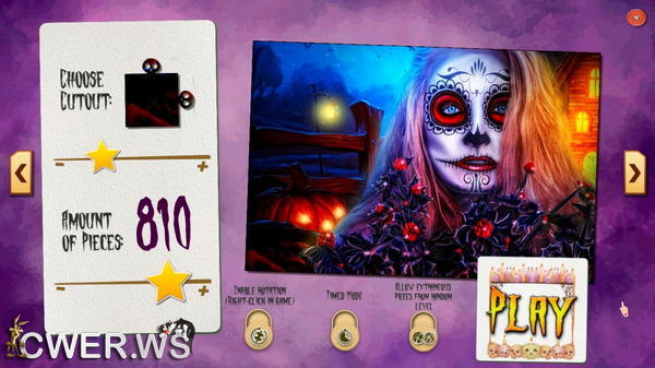 скриншот игры Sweet Holiday Jigsaws: Halloween Night