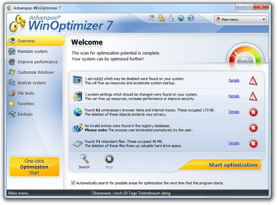 Ashampoo WinOptimizer