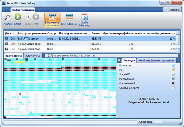 PerfectDisk Free Defrag