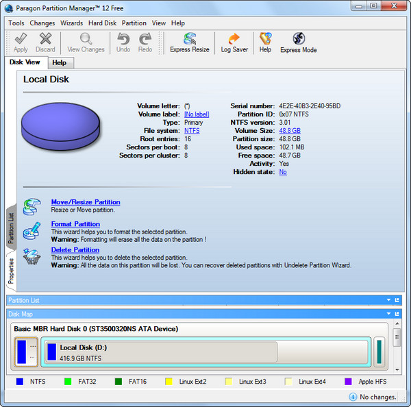 Paragon Partition Manager