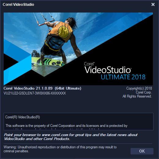 Corel VideoStudio Ultimate 2018