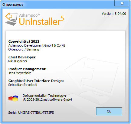 Ashampoo UnInstaller 5.04