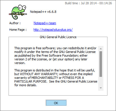 Notepad++ 6.6.8