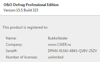 O&O Defrag Professional 15.5 Build 323