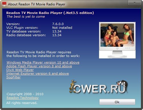 Readon TV Movie Radio Player 7.6.0.0