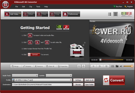 4Videosoft HD Converter