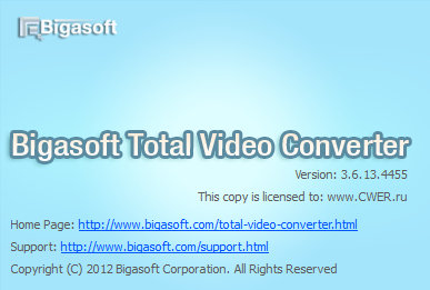 Bigasoft Total Video Converter 3.6.13.4455