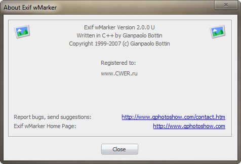 Exif wMarker 2.0.0